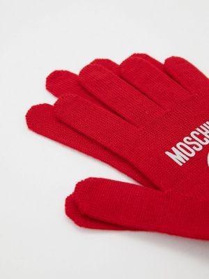 Перчатки Moschino красные