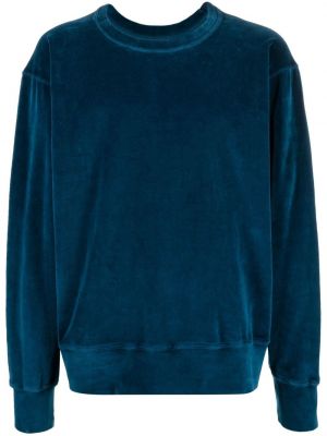 Velur sweatshirt Les Tien blå