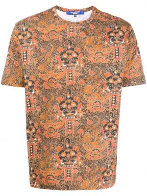 Abstrakt mönster t-shirt Junya Watanabe Man brun