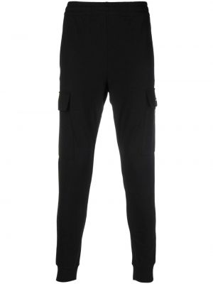 Pantaloni cargo cu imagine Ea7 Emporio Armani negru