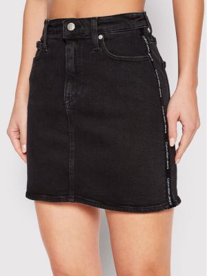 Traper suknja slim fit Calvin Klein Jeans crna