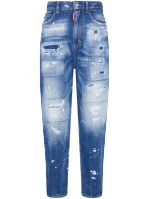 Jeans effet usé Dsquared2 bleu