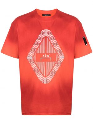 Koszulka z nadrukiem gradientowa A-cold-wall* pomarańczowa