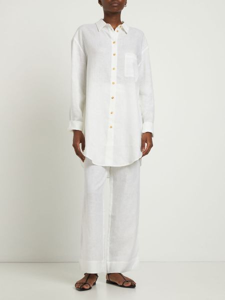 Ленена риза Asceno бяло