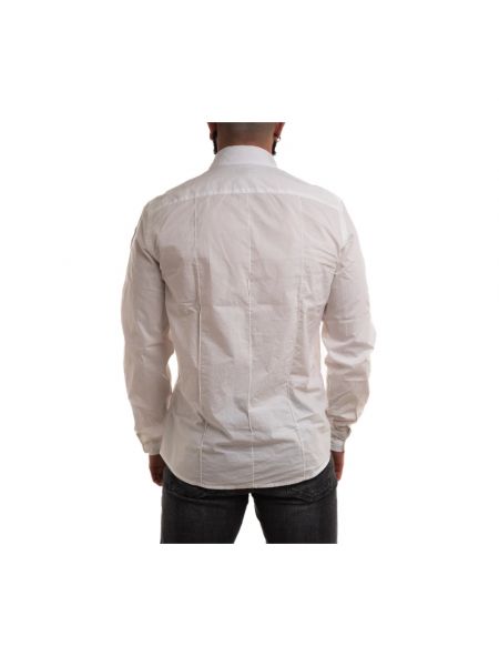 Camisa de algodón con bolsillos Blauer blanco