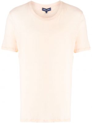 Bavlnené ľanové tričko Frescobol Carioca ružová