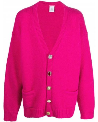 Oversized strikkegenser Vetements rosa