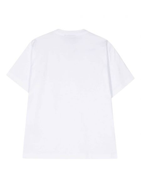 Kokvilnas t-krekls Carhartt Wip balts