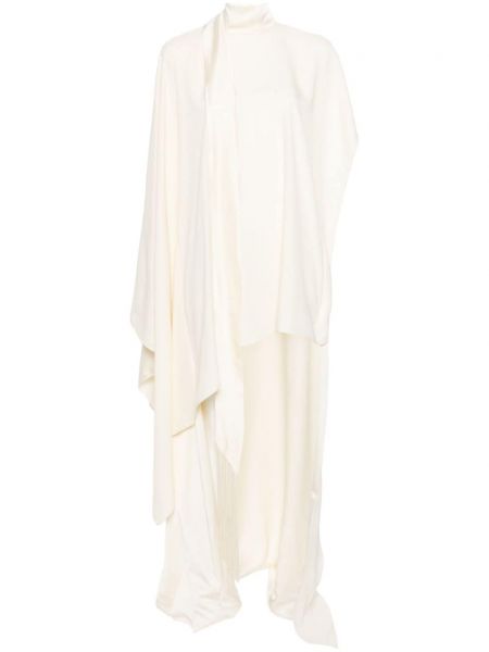Krepové koktejlkové šaty Taller Marmo biela