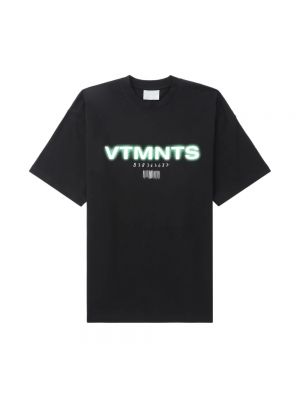Hemd mit print Vtmnts schwarz