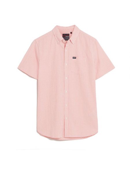 Рубашка с коротким рукавом Superdry розовая