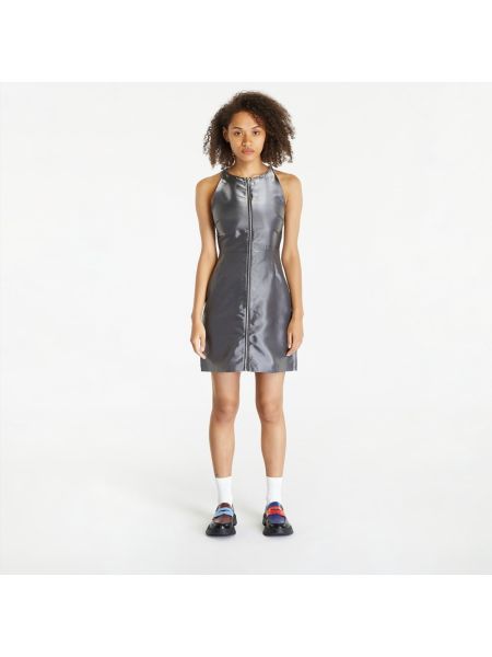 Джинсовое платье на молнии Calvin Klein серое