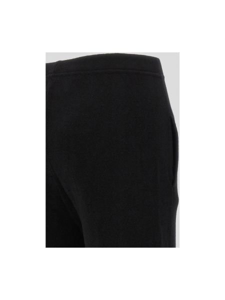 Pantalones de chándal de cintura alta de cachemir con estampado de cachemira Saint Laurent negro