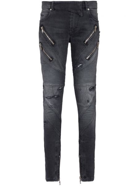 Skinny jeans Balmain grå