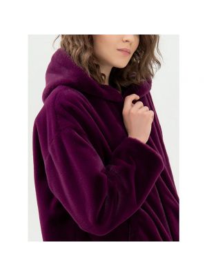 Chaqueta con capucha Fracomina violeta