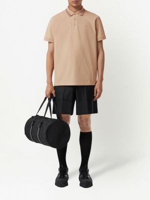 Dryžuotas polo marškinėliai Burberry smėlinė