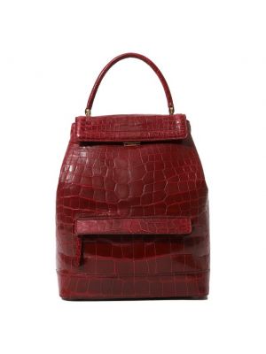Кожаный рюкзак Rubeus Milano бордовый