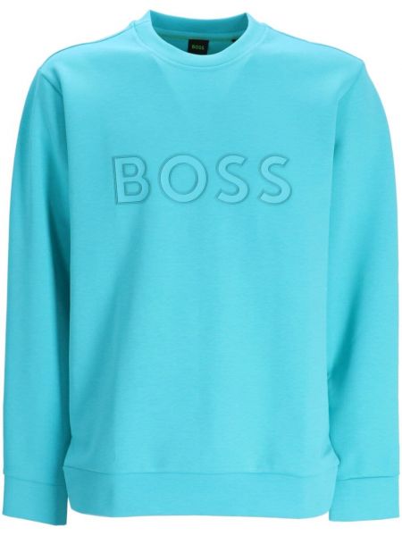 Sweatshirt mit print Boss blau
