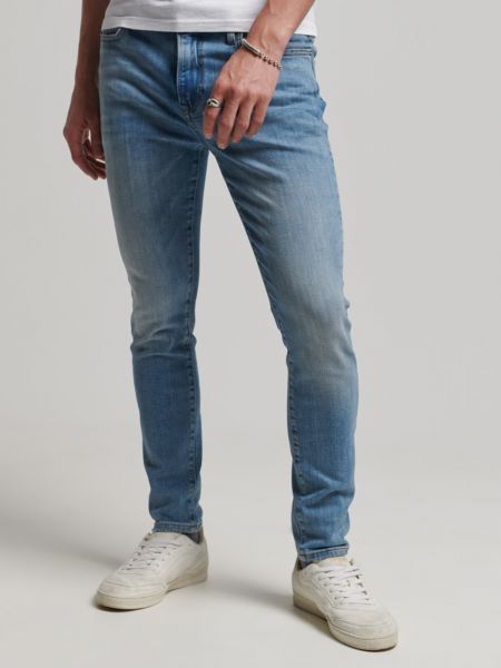 Jeans skinny Superdry bleu