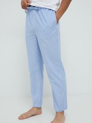 Bavlněné pyžamo s potiskem Polo Ralph Lauren modré