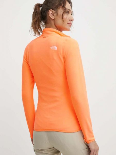 Однотонный свитер The North Face оранжевый