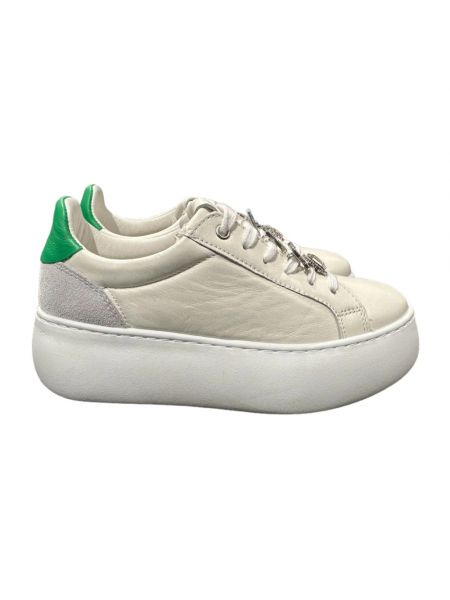 Sneakersy skórzane Paciotti białe