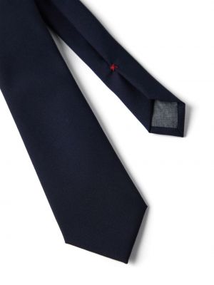 Vlněná kravata Brunello Cucinelli modrá