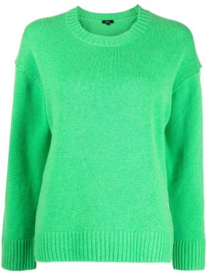 Klasické vlněné dlouhý svetr s dlouhými rukávy Rails - zelená
