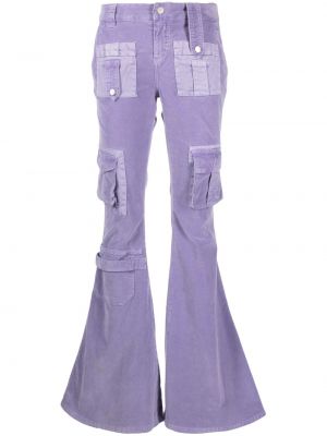 Pantaloni cargo Blumarine violet