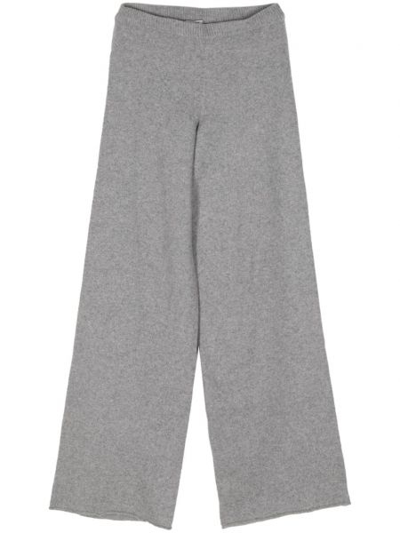 Kašmírové kalhoty relaxed fit Baserange šedé