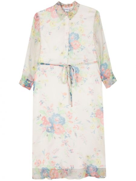 Svilena midi haljina s cvjetnim printom Aspesi