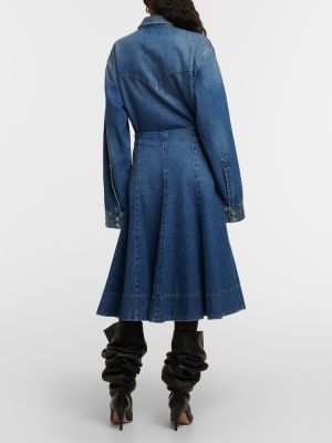 Džínová sukně Khaite modré