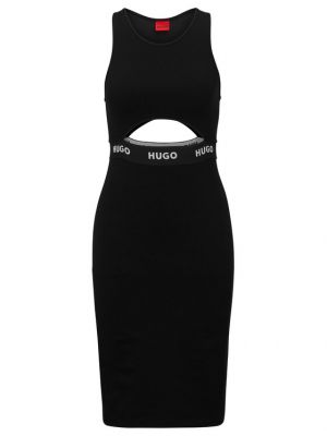 Sukienka mini dopasowana Hugo czarna
