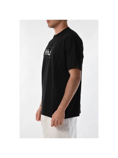 Camiseta de algodón con estampado Huf negro