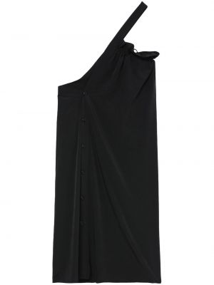 Sukienka midi bez rękawów asymetryczna Ys czarna