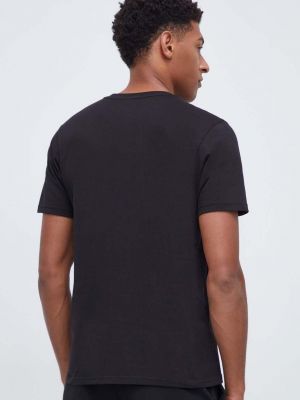 Bavlněné tričko s potiskem 47brand černé