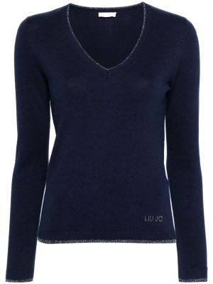 Пуловер Liu Jo синьо