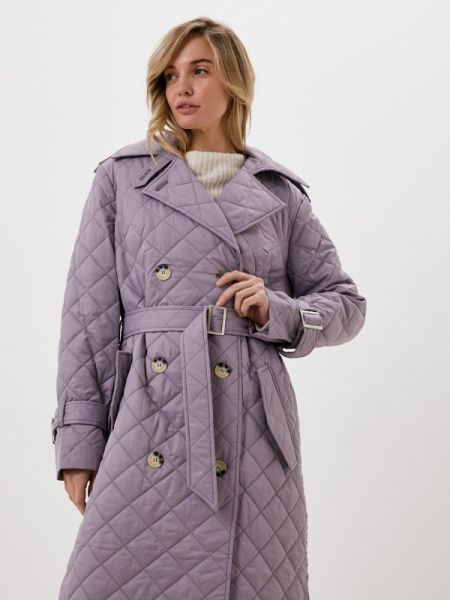 Утепленная демисезонная куртка Kira Mesyats фиолетовая