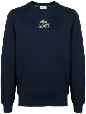 Sweatshirt aus baumwoll mit print Lacoste blau