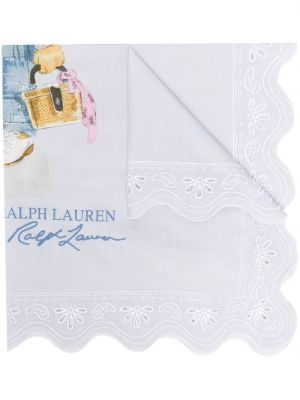Schal mit stickerei aus baumwoll mit print Polo Ralph Lauren