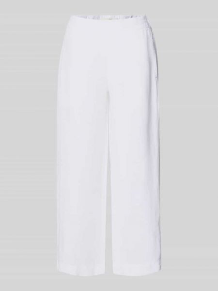Lniane spodnie Lanius białe