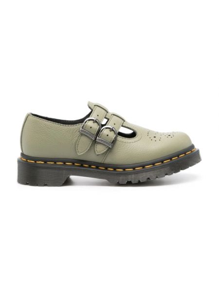 Zielone loafers Dr. Martens