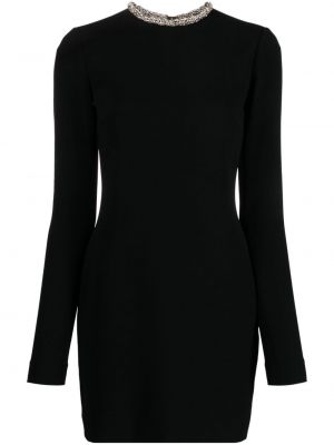 Křišťálové koktejlové šaty Stella Mccartney černé