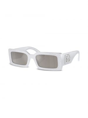 Okulary przeciwsłoneczne z kryształkami Dolce & Gabbana Eyewear szare