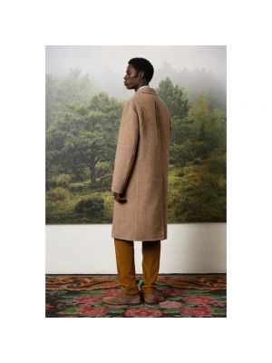 Abrigo de lana Massimo Alba marrón