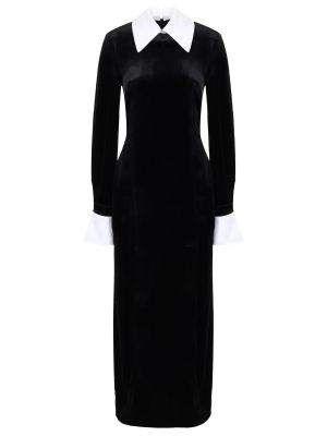 Бархатное вечернее платье Aline черное