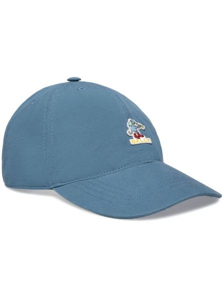 Medvilninis kepurė su snapeliu Bally mėlyna