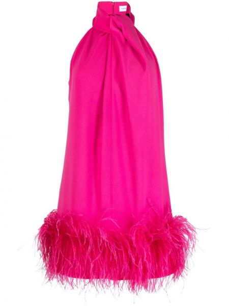 Koktel haljina sa perjem 16arlington ružičasta