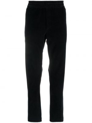 Spodnie sportowe sztruksowe Moncler czarne