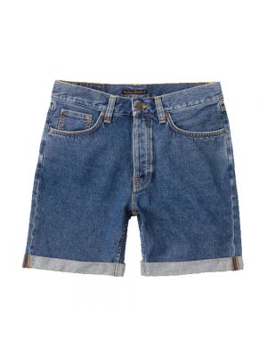 Shorts en jean Nudie Jeans bleu